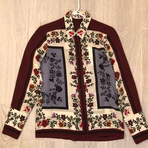 Sandro Floral Button Down Shirt